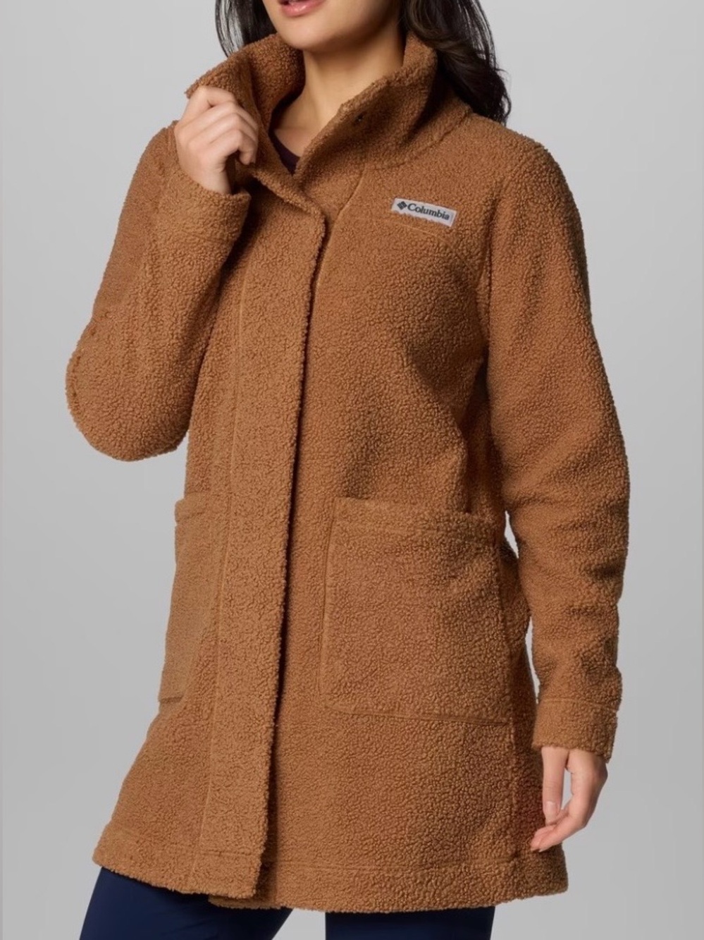 Columbia Teddy Sherpa Coat in Chestnut Brown